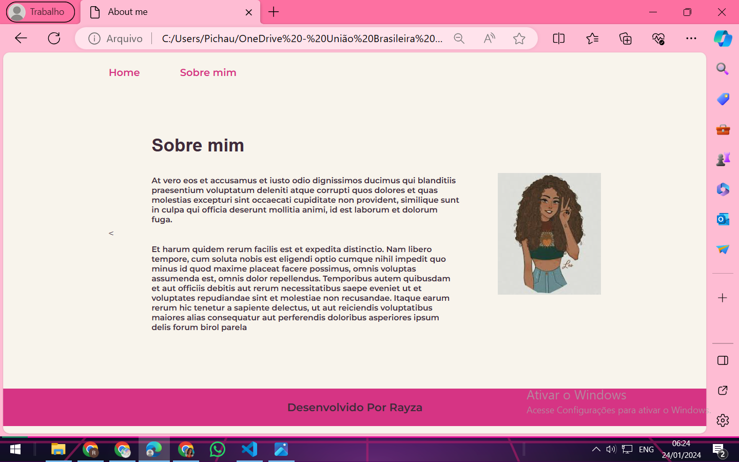 Meu Projeto Html E Css Cabe Alho Footer E Vari Veis Css Alura