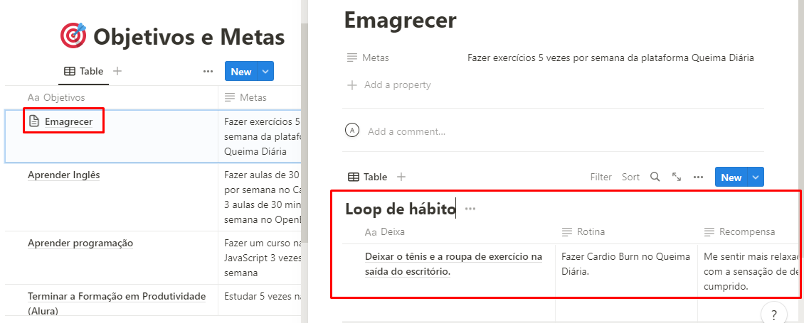 Loop de Hábito - Emagrecer