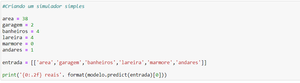 erro no modelo.predictentrada0 ao tentar criar o simulador simples