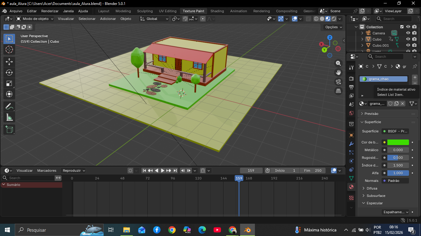 primeira casa feito no blender