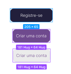 Seleção dos botões
