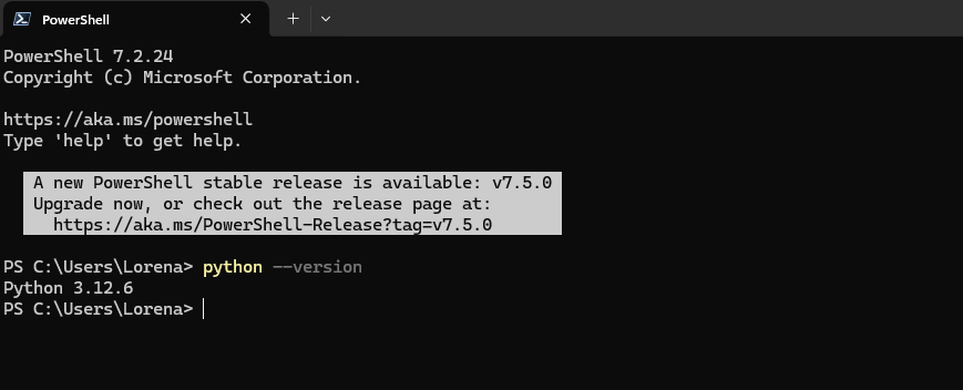 Testando o Python