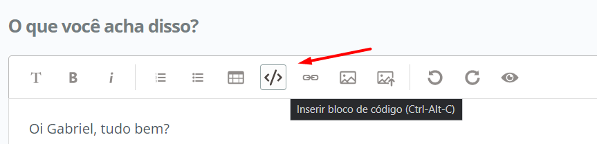 função bloco de código