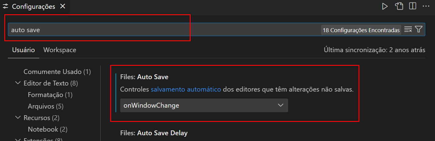 barra de pesquisa vscode