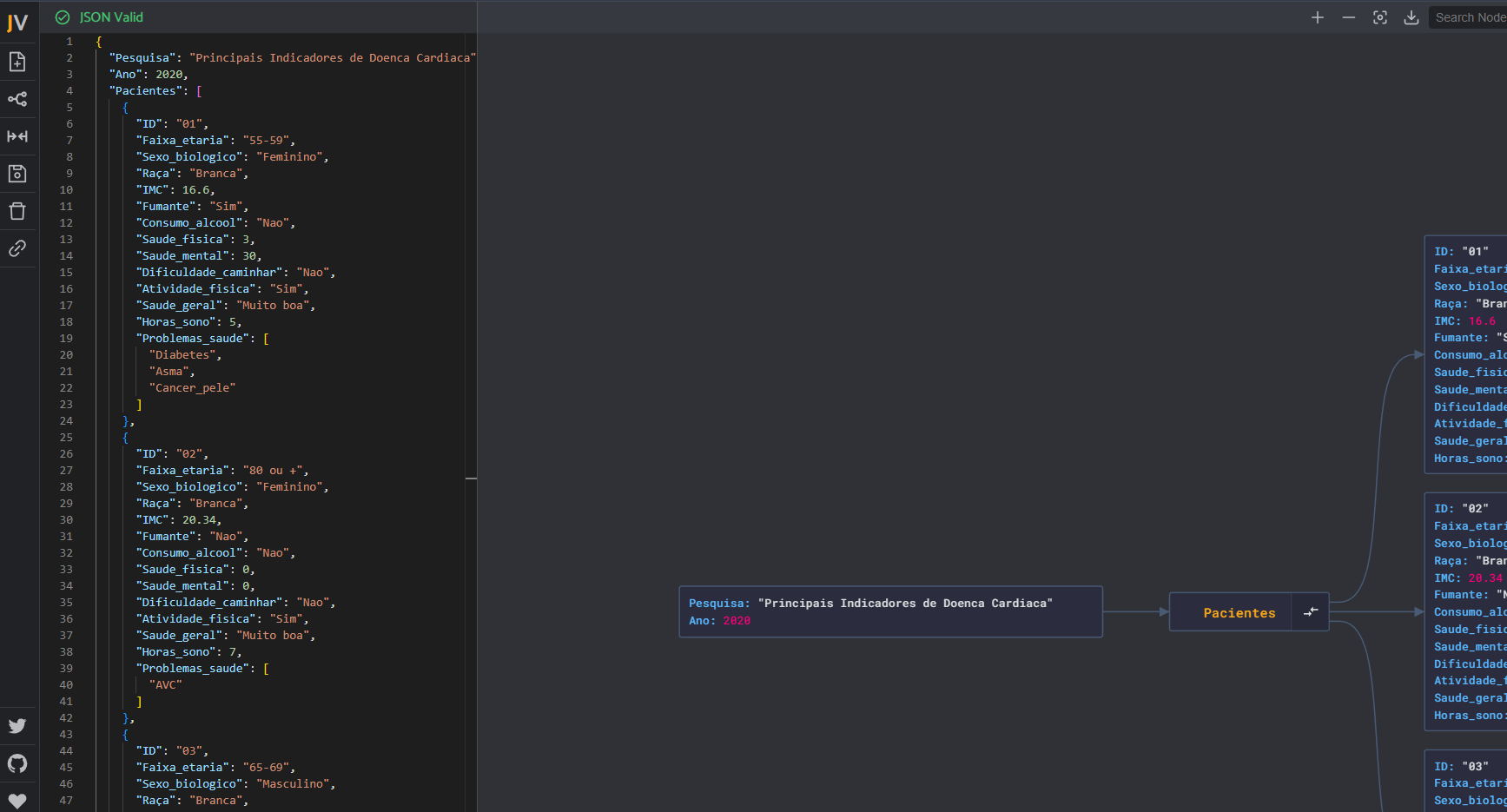 print do site funcionando