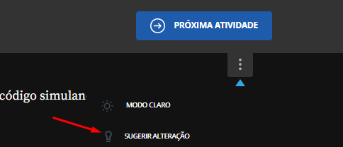 Sugerir alteração