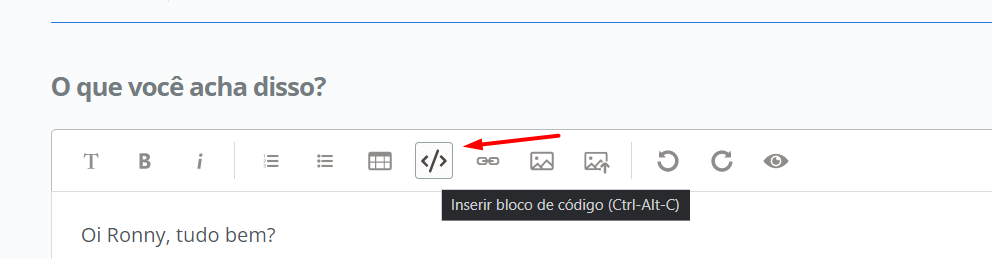 print função bloco de código