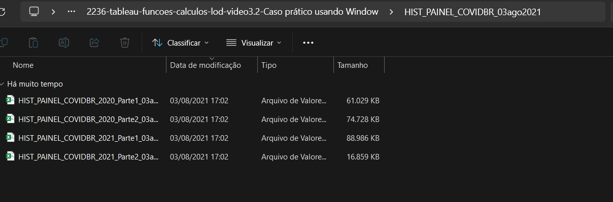 arquivos necessários