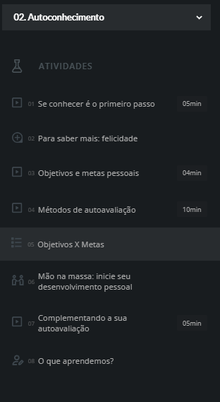 menu lateral