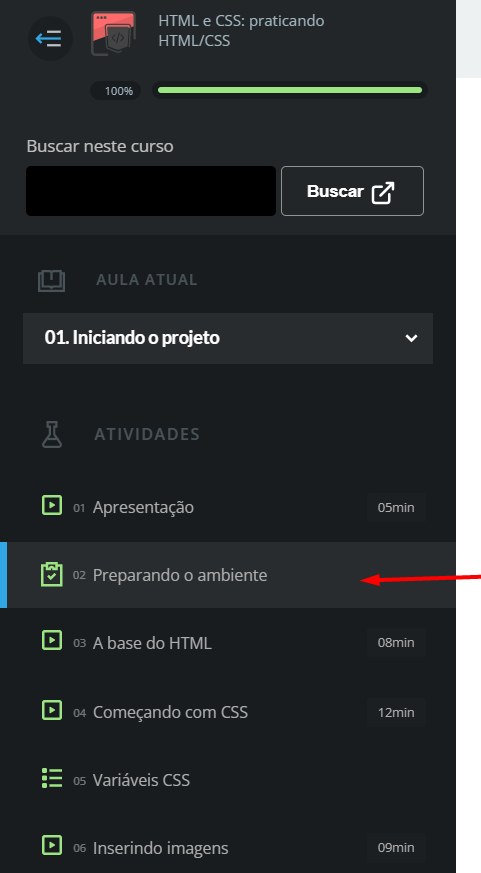 print mostrando a atividade que está o link do figma