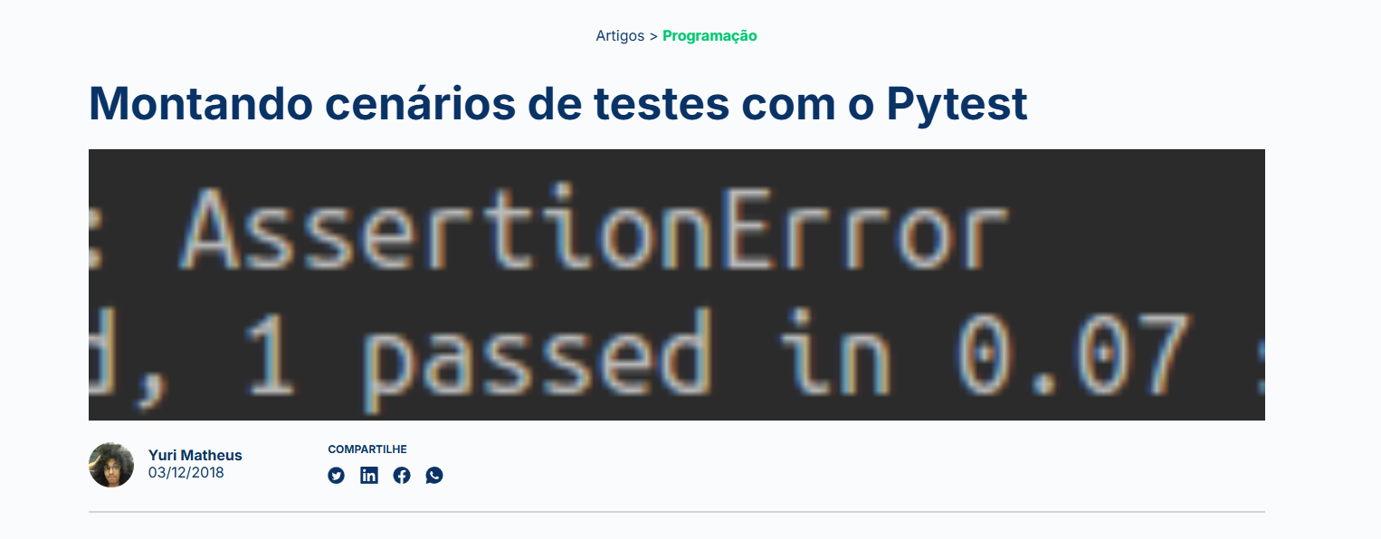 print do artigo funcionando normalmente