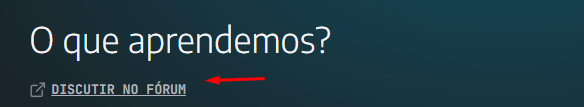 botão de discutir