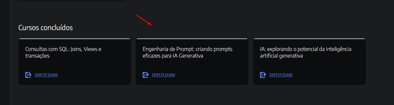print mostrando curso completo