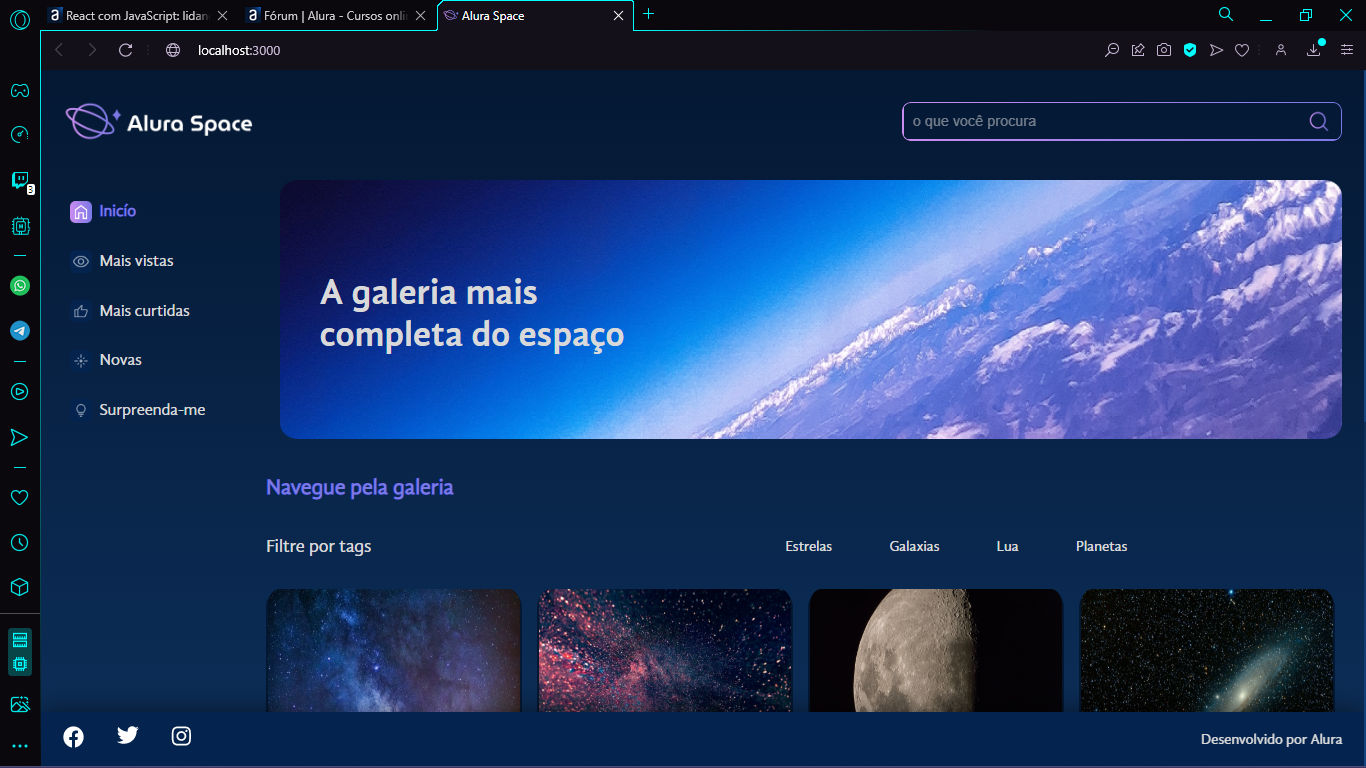 alura space funcionando