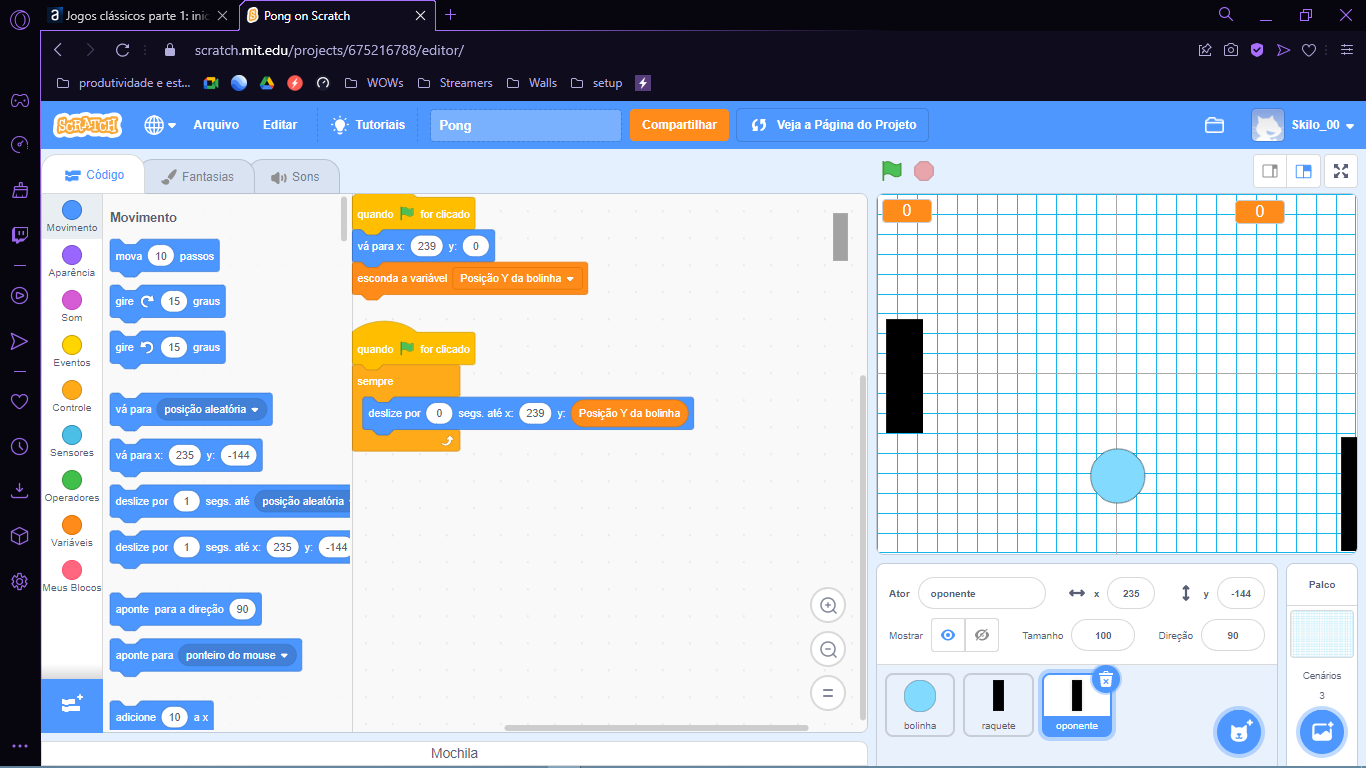 How to make 2-Player Pong on Scratch! 