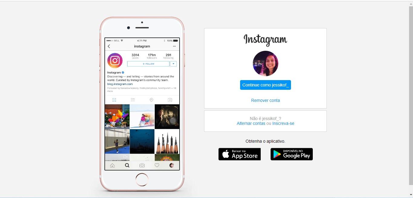 Login do Instagram