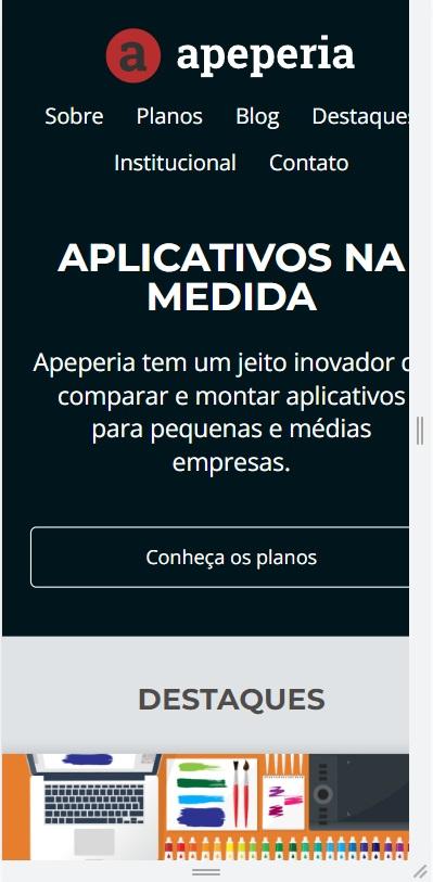 Site da apeperia para mobile