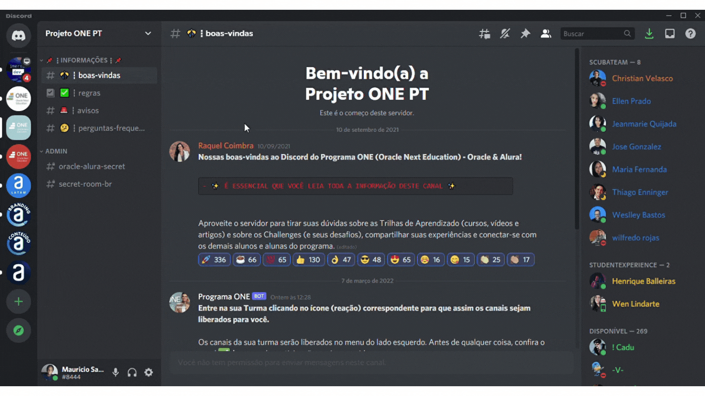 Acesso ao discord