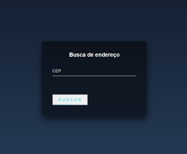 Formulario ViaCEP