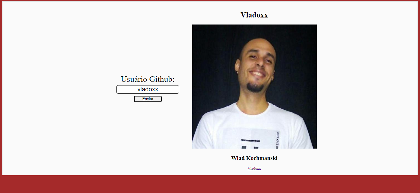 Consumindo a API de Github