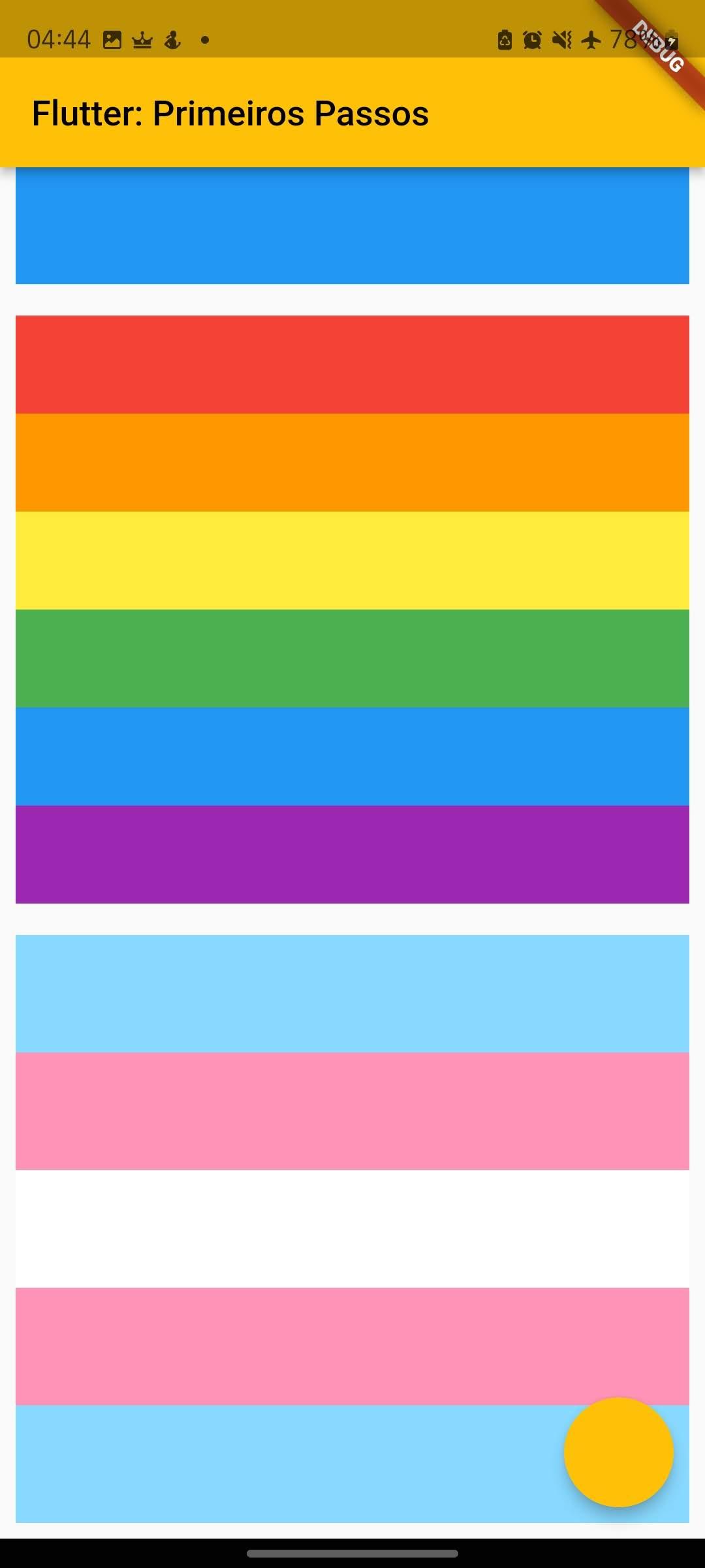Printscreen da tela com a bandeira da comunidade LGBT e outra da bandeira trans