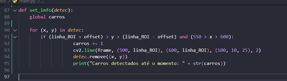 print do código no vscode