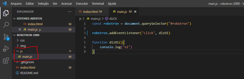 imagem do visual studio code