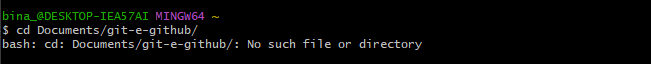 No such file or directory