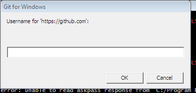 Imagem do pop-up Git for Windows