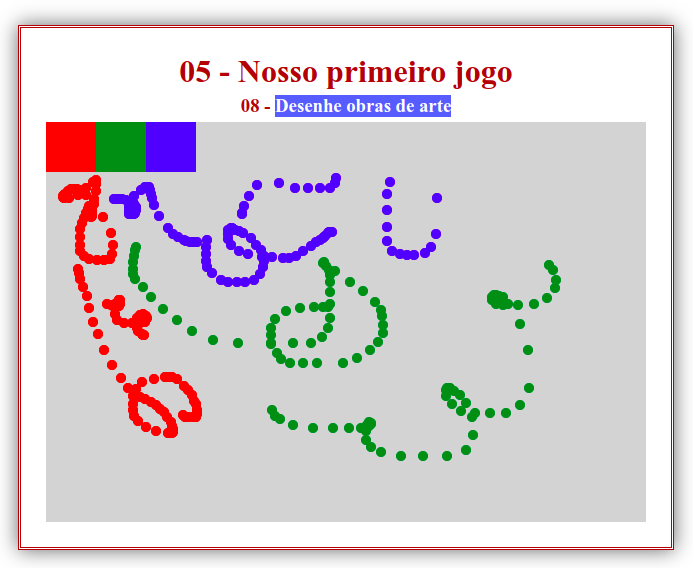 Saída do código