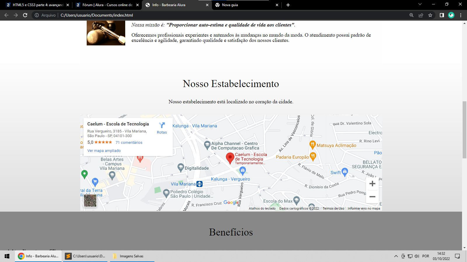 Captura barbearia web