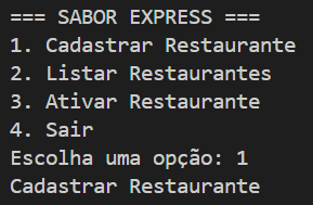 Execução do código já atualizado