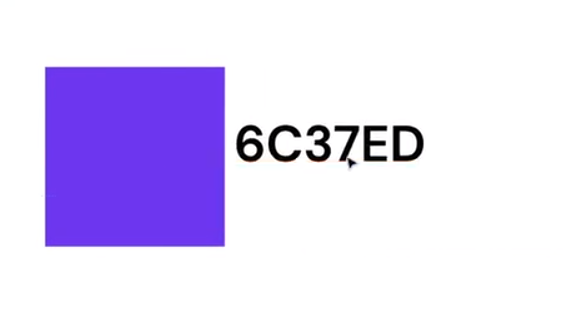 frame de inventário de interfaces no Figma da FinBank. sobre o fundo branco, um quadrado roxo com o código 6C37ED.