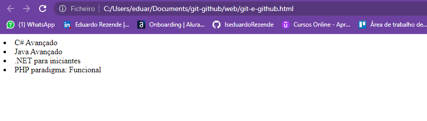 Arquivo gerado do Deploy após o push: 