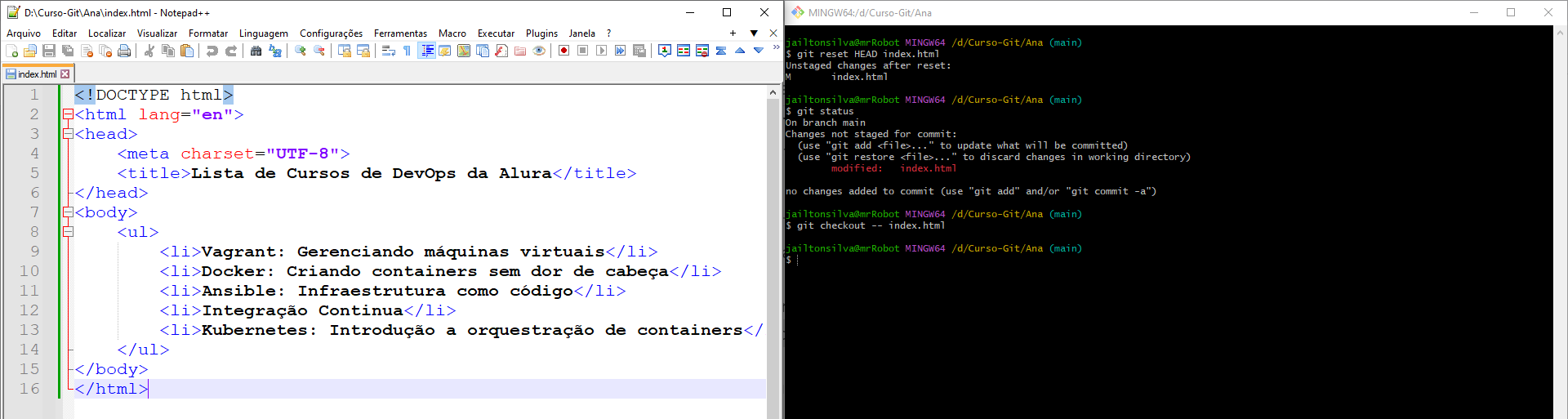 Aula 5 - Exercício 7, Git e Github: controle e compartilhe seu código