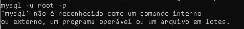 Erro no terminal