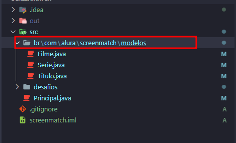 Captura de tela das pastas laterais do VScode