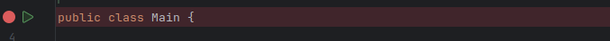 Captura de tela do ambiente do IntelliJ que destaca um trecho de código com um break para a execução de debug de código