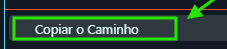 print da opção copiar caminho