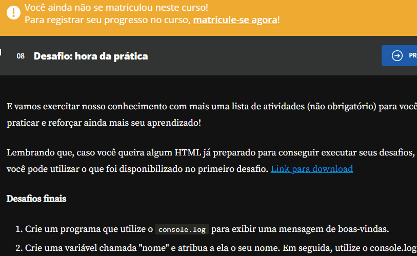 Gif onde o usuário está dentro da atividade Desafios e rola o mouse até o fim e clica no botão "Discutir no fórum". Na nova página o mouse aponta para o campo de texto e o botão "Enviar pergunta"