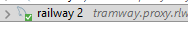Detalhe da interface do DBeaver mostrando uma conexão chamada railway 2, associada a um endpoint do Railway. Ao lado do nome da conexão há um ícone de check verde, indicando que o banco de dados está conectado e ativo.