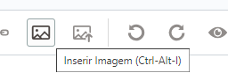 botão inserir imagem.