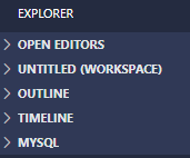 Print mostrando o explorador de arquivos com o MySQL na últiam opção
