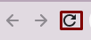 Captura de tela mostrando a seta de Recarregar a página. em formato de círculo, que está no canto superior esquerdo do navegador. Ao lado esquerdo dela possui uma seta reta apontando para direta e outra apontando para esqueda.