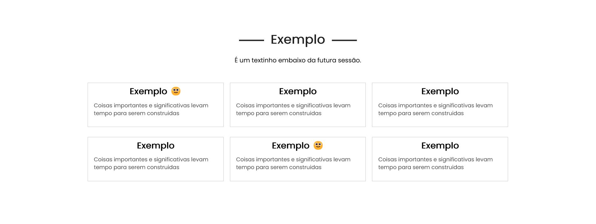 Uma sessão em branco só para replicar a mesma sessão do site e não estragar o layout xD