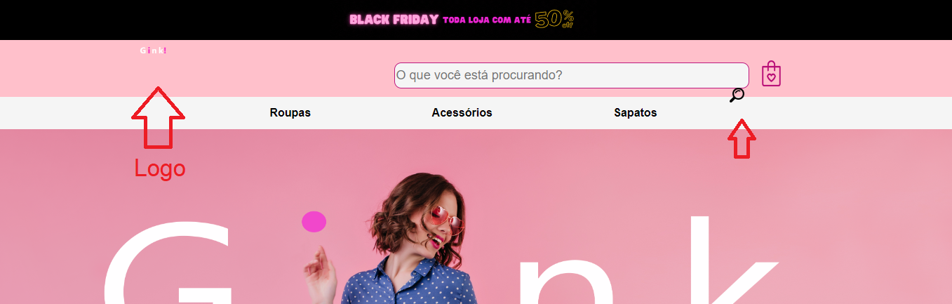 Site depois de acrescentar a tag <a