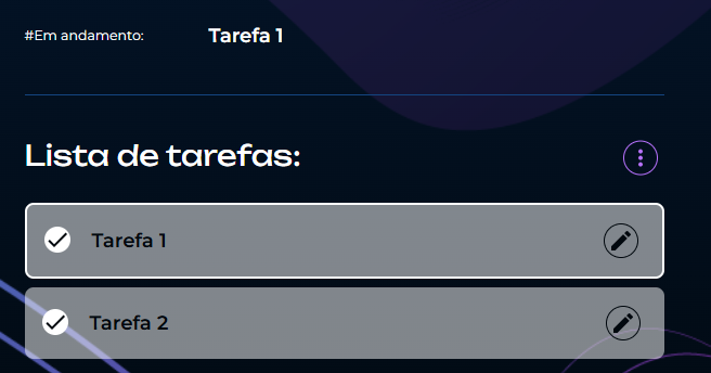 Lista de tarefas