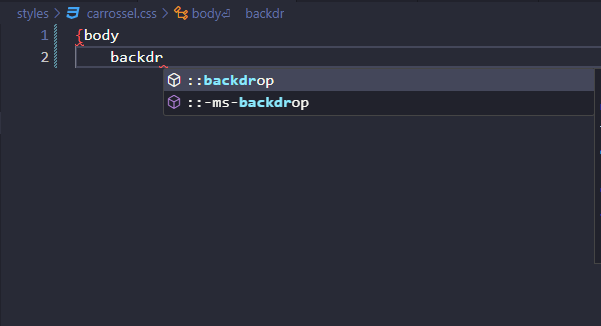 Erro no vscode