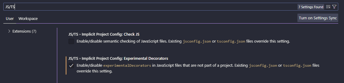 Configuração do VScode