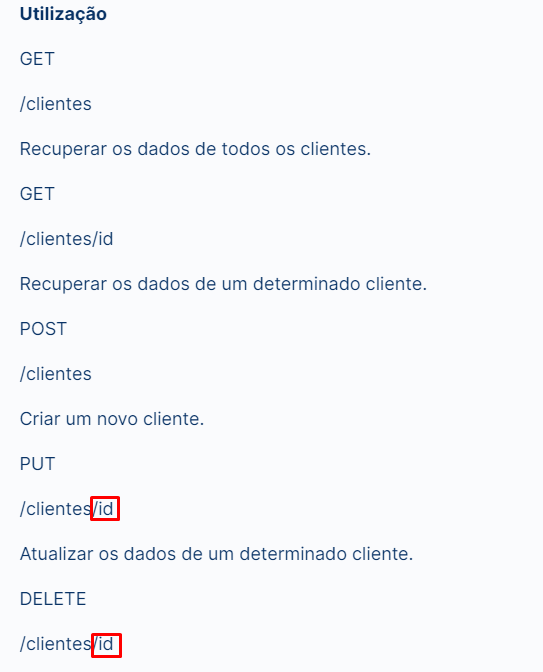 exemplos de utilização dos métodos http em api rest